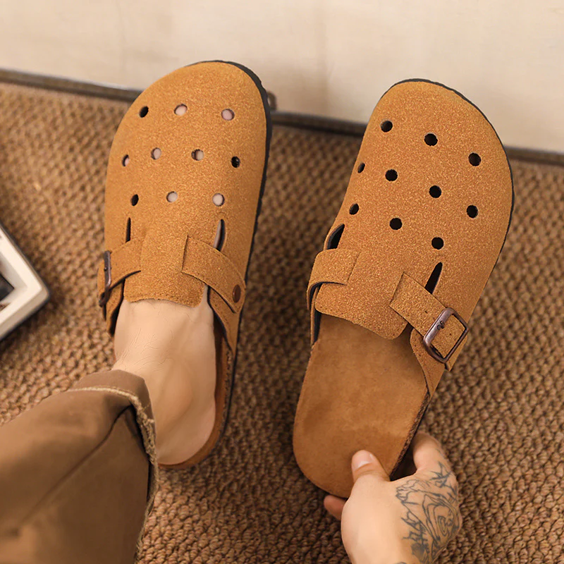 Damen Komfortable Clogs mit verstellbarem Riemen und atmungsaktiver Oberflächenstruktur Heidi Mode - Image 4
