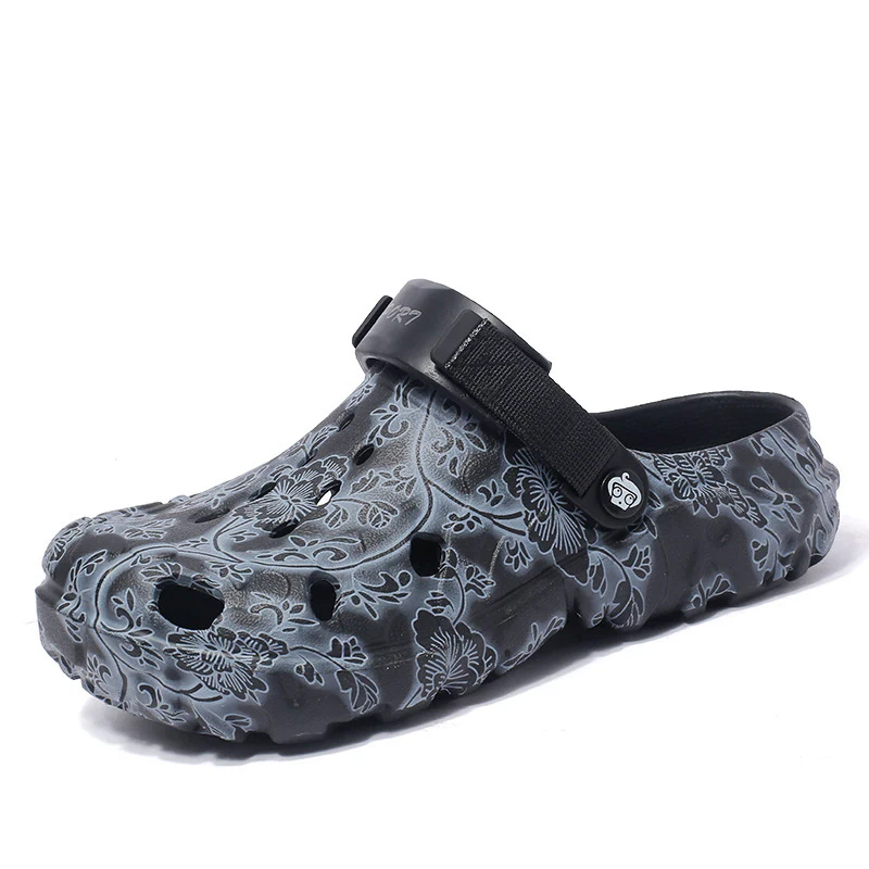 Damen Komfortable Clogs mit verstellbarem Riemen und floralem Design Heidi Mode - Image 4