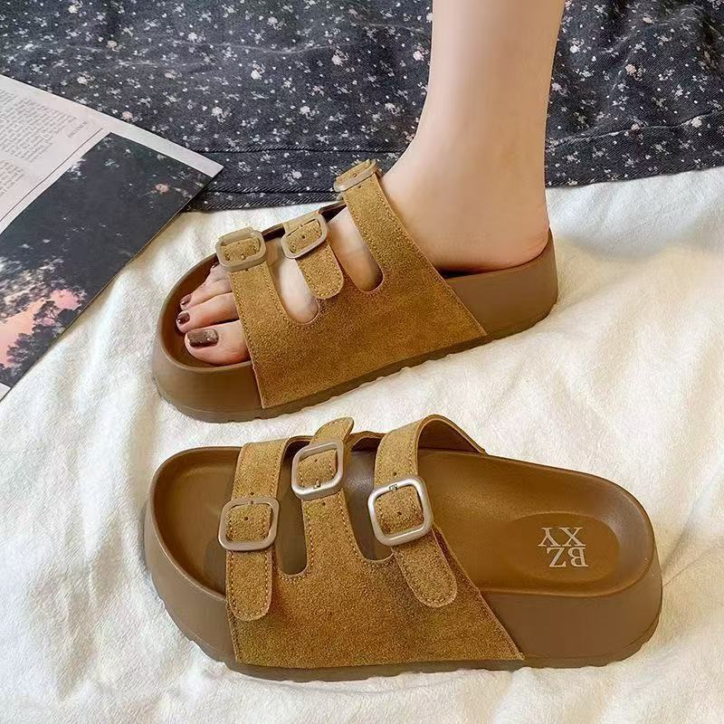 Damen Komfortable Clogs mit verstellbaren Schnallen Heidi Mode - Image 2