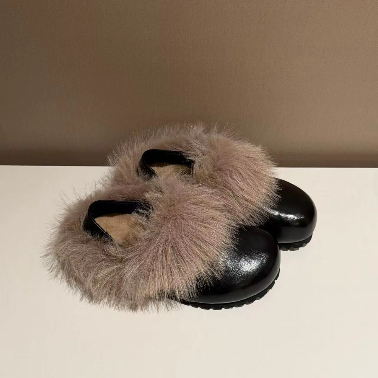 Damen Komfortable Clogs mit warmem Fellkragen und rutschfester Sohle Heidi Mode - Image 6