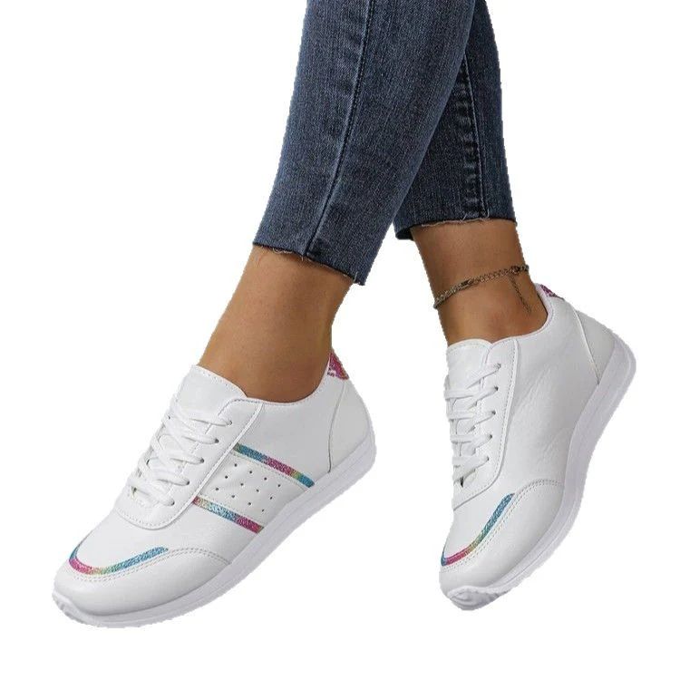 Damen Komfortable Freizeit-Sneaker mit schimmernden Akzenten Heidi Mode - Image 5