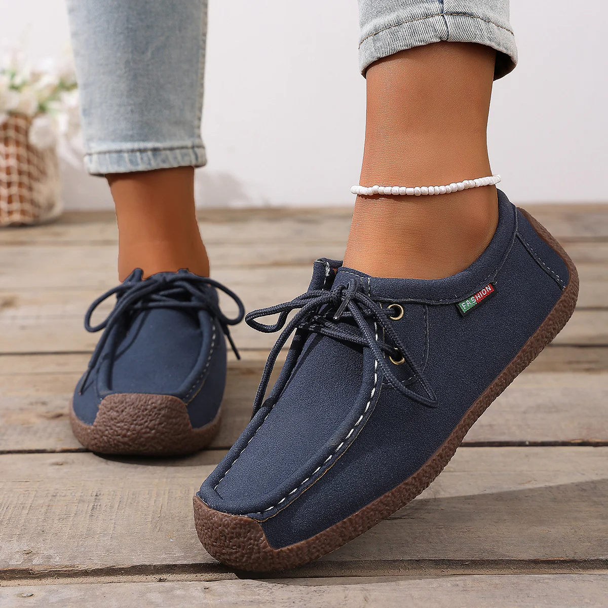 Damen Komfortable Freizeitschuhe mit modischem Schnürsystem Heidi Mode - Image 2