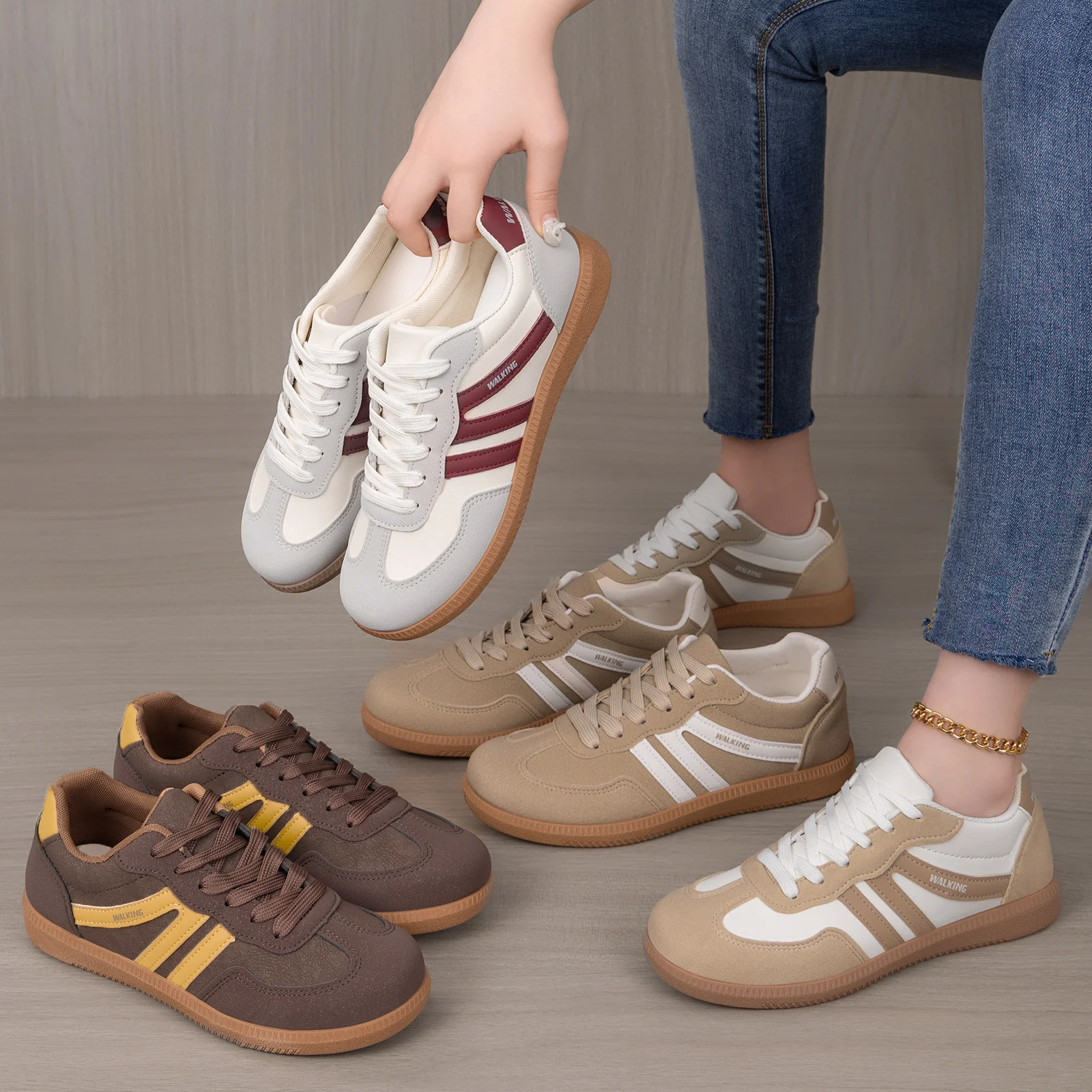 Damen Komfortable Freizeitschuhe mit rutschfester Sohle Heidi Mode - Image 4