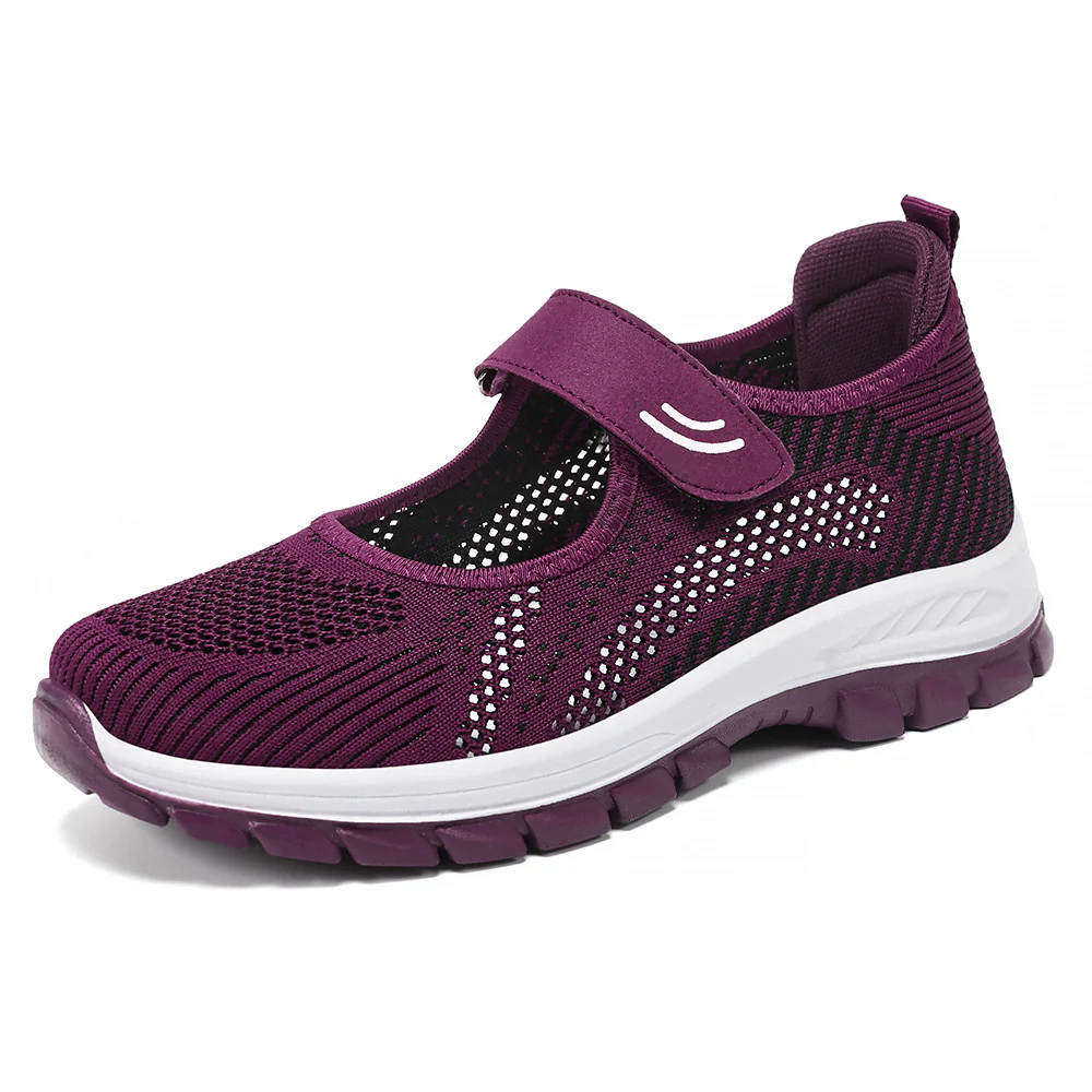Damen Komfortable Freizeitschuhe mit verstellbarem Klettverschluss Heidi Mode - Image 5