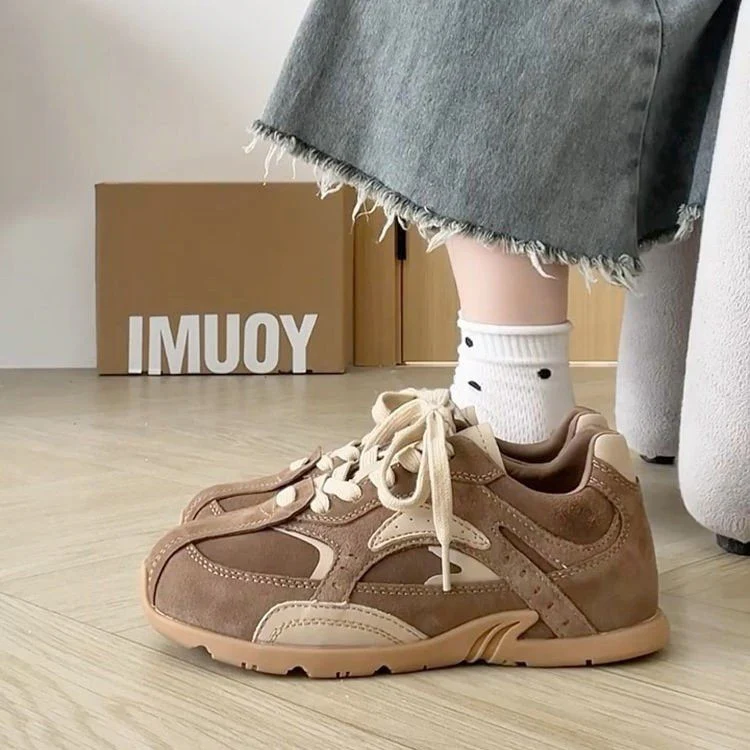 Damen Komfortable Freizeitsneaker mit atmungsaktivem Wildleder-Obermaterial und dämpfender Sohle Heidi Mode - Image 4