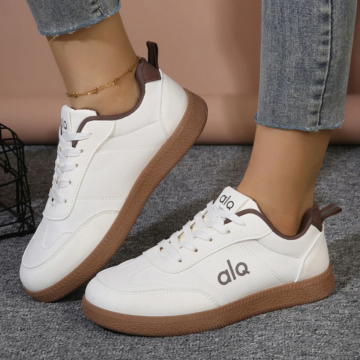 Damen Komfortable Freizeitsneaker mit atmungsaktiver Oberfläche und rutschfester Sohle Heidi Mode - Image 3