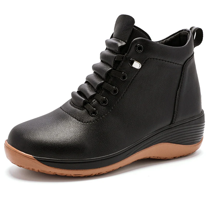 Damen Komfortable High-Top Sneakers mit elastischer Schnürung und dämpfender Sohle Heidi Mode - Image 7