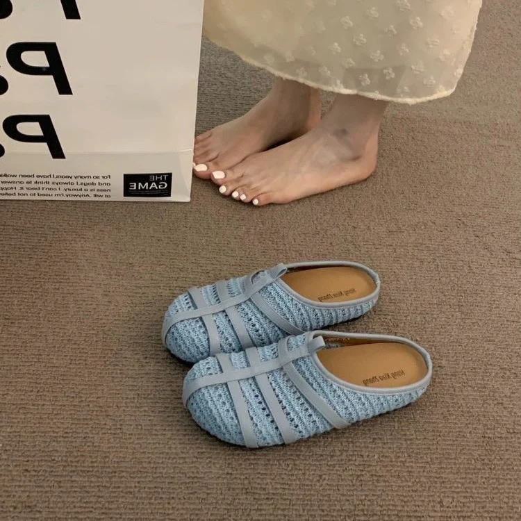 Damen komfortable Hüttenschuhe mit atmungsaktiver Strickstruktur Heidi Mode - Image 2