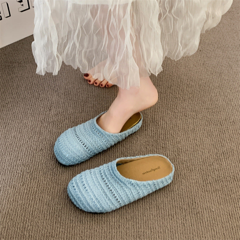 Damen komfortable Hüttenschuhe mit atmungsaktiver Strickstruktur Heidi Mode - Image 9