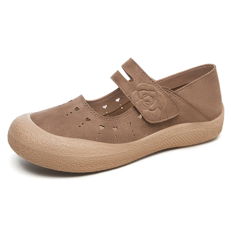 Damen Komfortable Klettschuhe mit Blütenverzierung Heidi Mode - Image 6