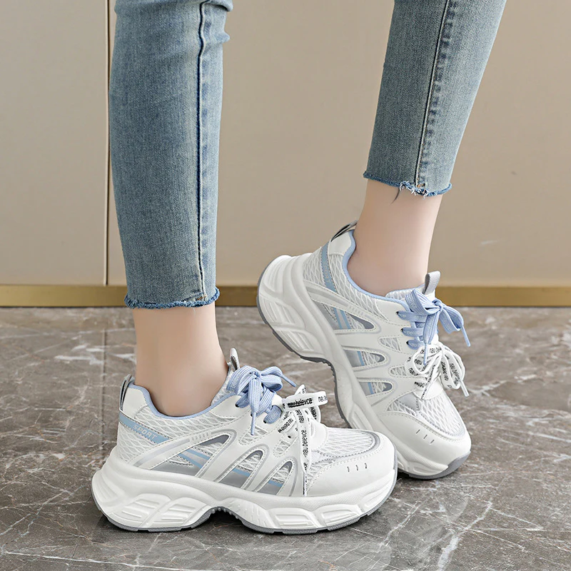 Damen Komfortable Lauf-Sneaker mit atmungsaktiver Netz-Oberfläche und dämpfender Sohle Heidi Mode - Image 3