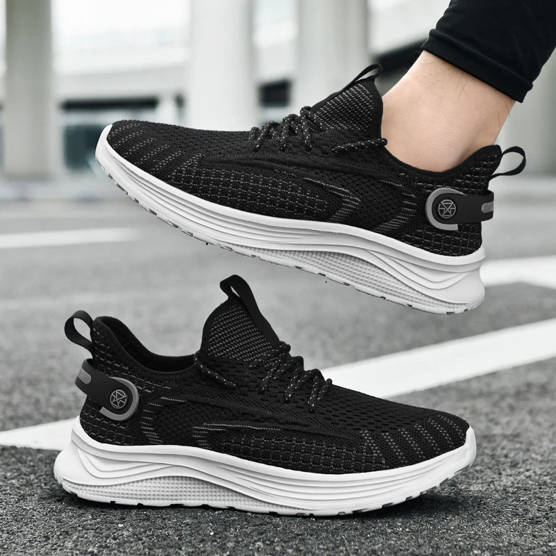 Damen Komfortable Lauf-Sneaker mit elastischem Strick-Obermaterial Heidi Mode - Image 4