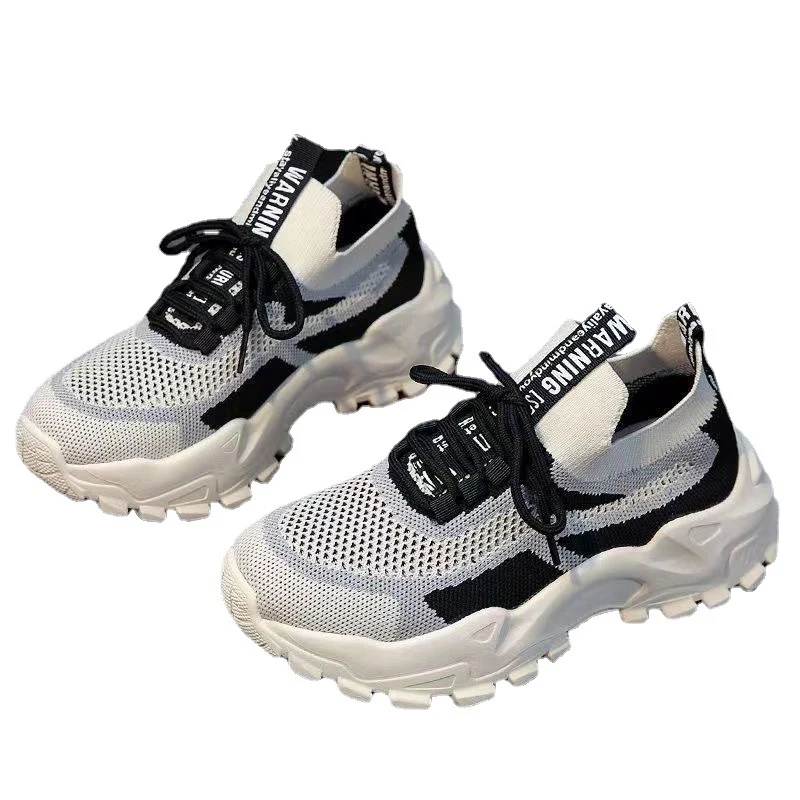 Damen Komfortable Lauf- und Freizeitsneaker mit elastischem Strickmaterial Heidi Mode - Image 5