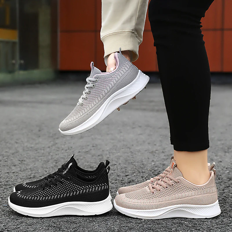 Damen Komfortable Laufschuhe mit atmungsaktivem Mesh-Obermaterial und gepolsterter Sohle Heidi Mode - Image 3