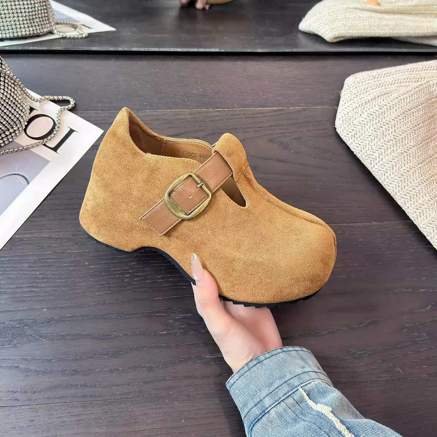 Damen Komfortable Mokassins mit modischer Schnalle und weichem Innenfutter Heidi Mode - Image 7