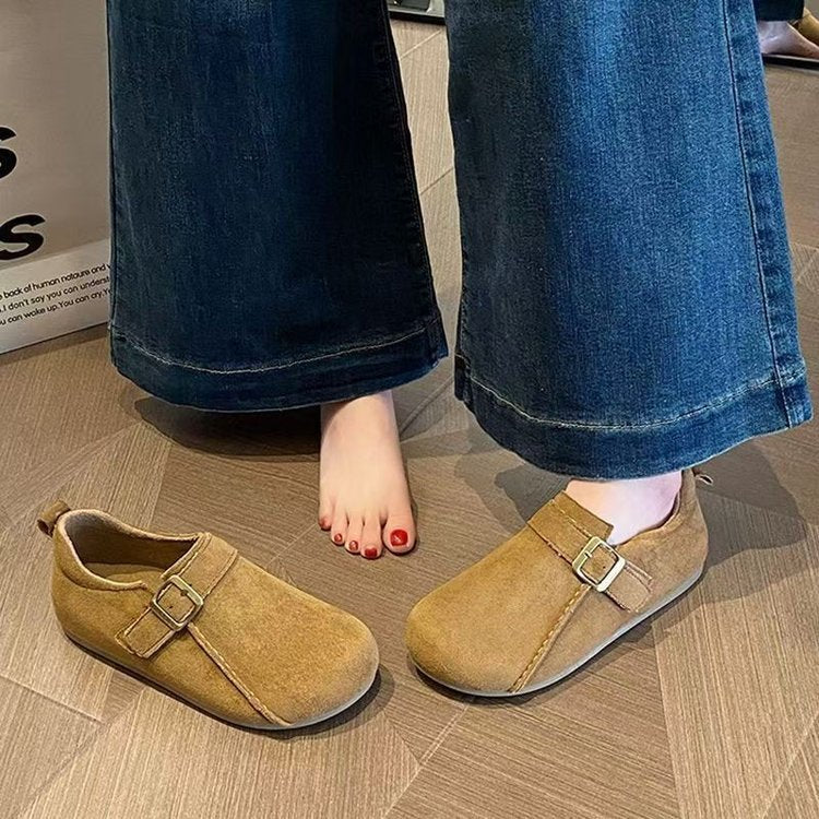 Damen Komfortable Mokassins mit verstellbarem Riemen und weichem Obermaterial Heidi Mode - Image 4
