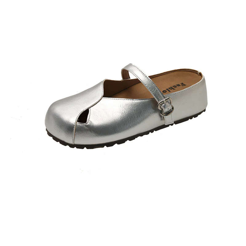 Damen Komfortable Pantoletten mit elegantem Riemen von Heidi Mode - Image 7