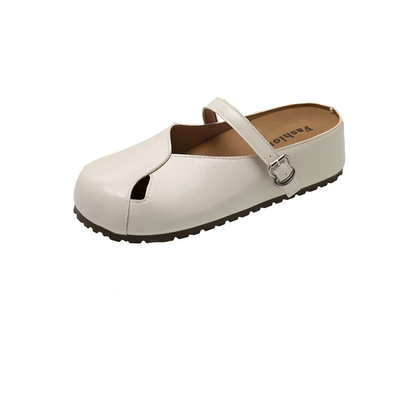 Damen Komfortable Pantoletten mit elegantem Riemen von Heidi Mode - Image 8