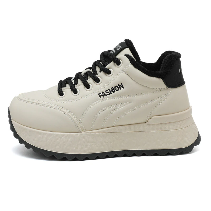 Damen Komfortable Plateau-Sneaker mit warmem Innenfutter Heidi Mode - Image 6