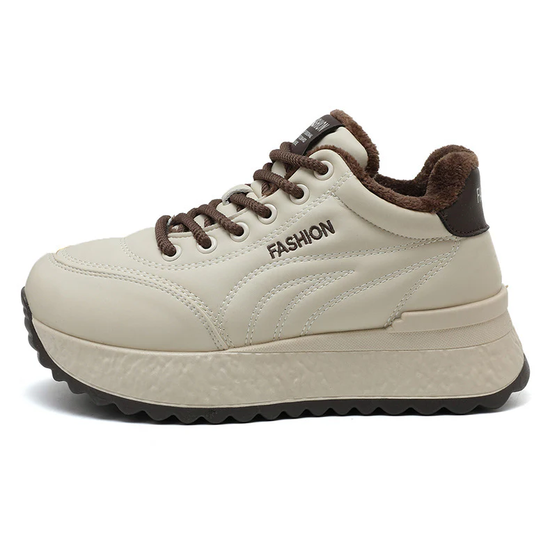 Damen Komfortable Plateau-Sneaker mit warmem Innenfutter Heidi Mode - Image 7