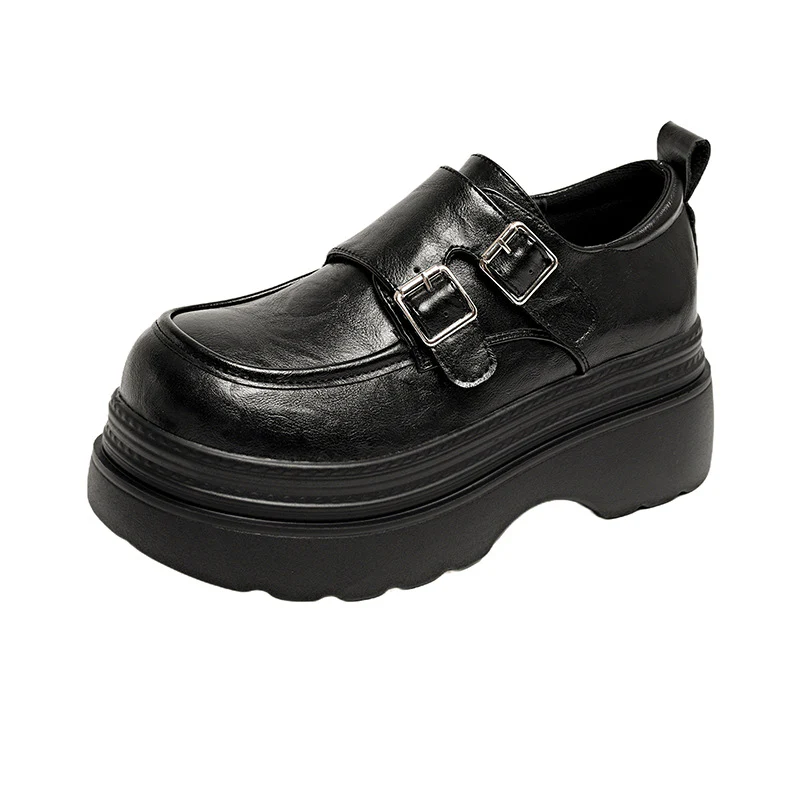Damen Komfortable Plateauclogs mit verstellbarem Doppelschnallenverschluss Heidi Mode - Image 6