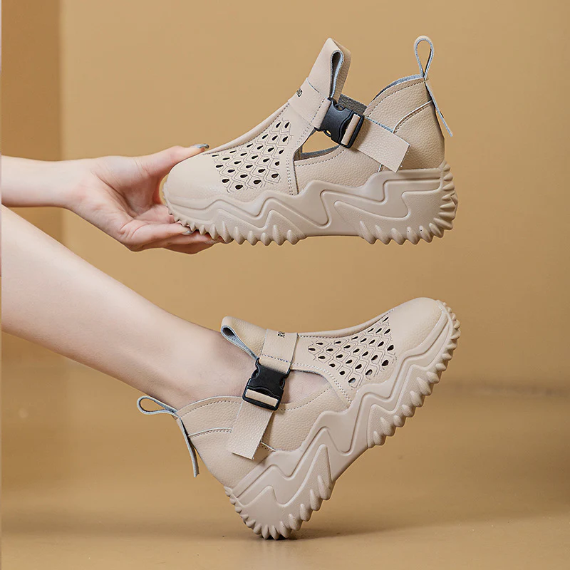 Damen Komfortable Sandalen mit luftigem Design und versenktem Riemen Heidi Mode - Image 2