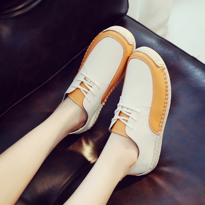 Damen Komfortable Schnürschuhe aus hochwertigem Leder Heidi Mode - Image 4