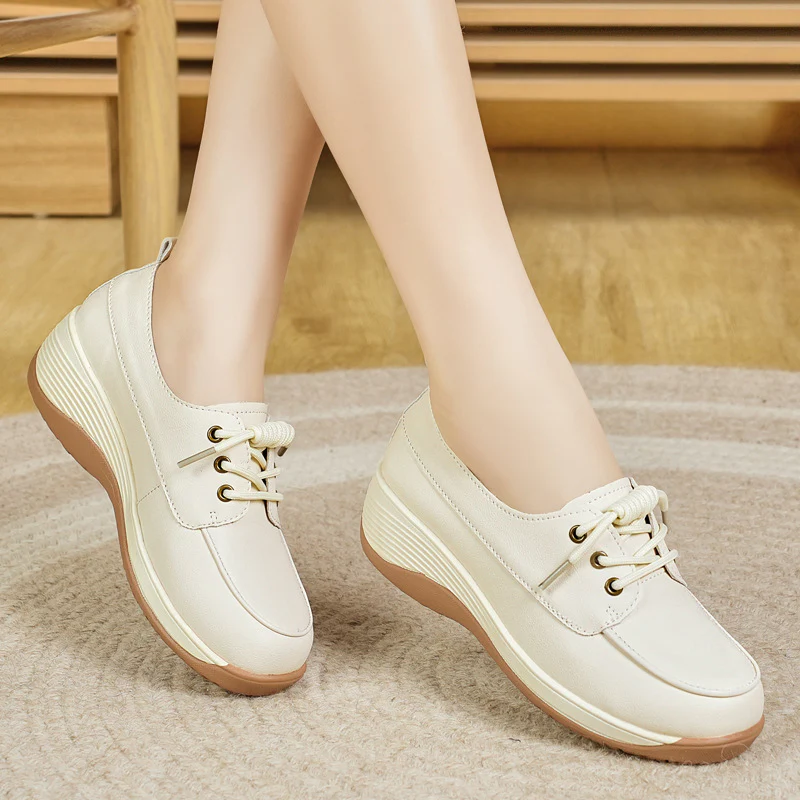 Damen Komfortable Schnürschuhe mit ergonomischer Sohle und modischem Design Heidi Mode