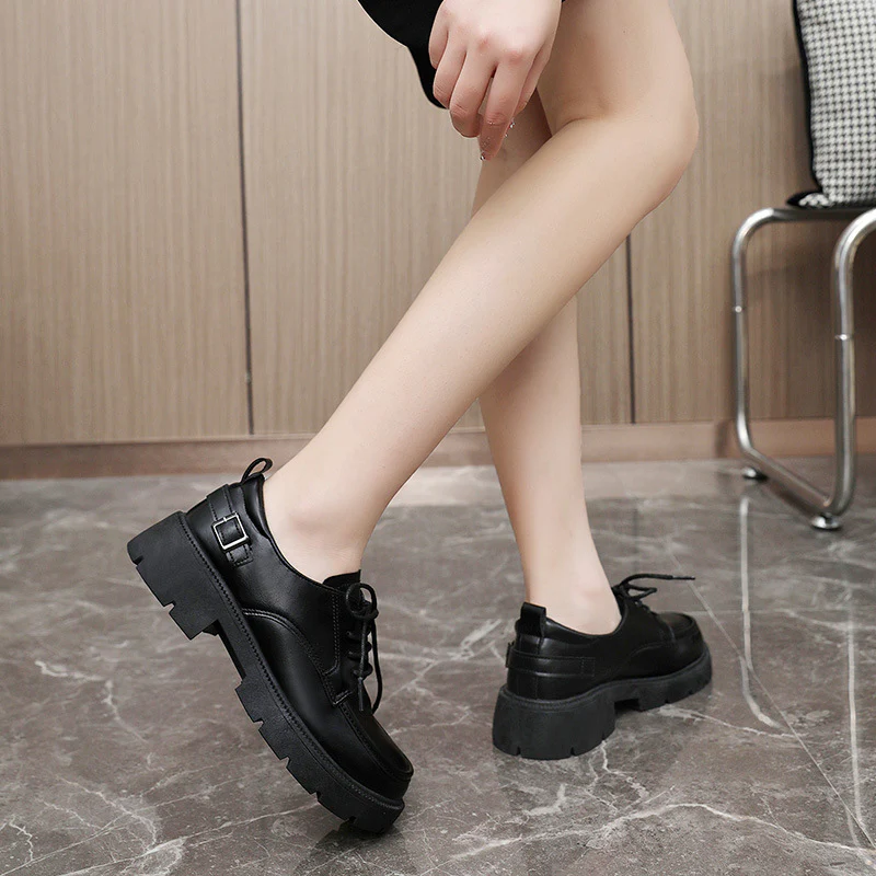 Damen Komfortable Schnürschuhe mit robustem Profil und modischem Design Heidi Mode - Image 3