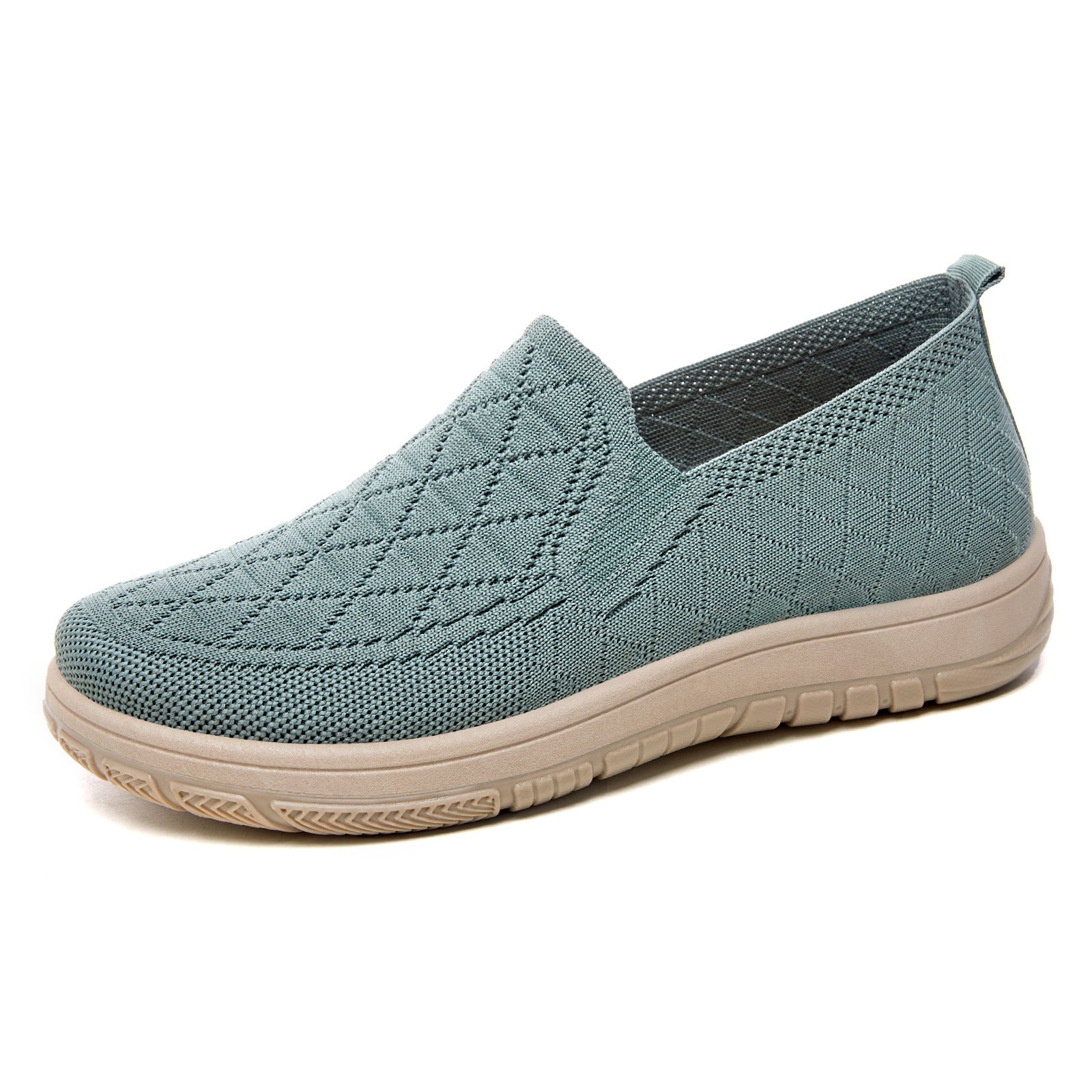Damen Komfortable Slip-On Freizeitschuhe mit atmungsaktivem Strickdesign Heidi Mode - Image 5