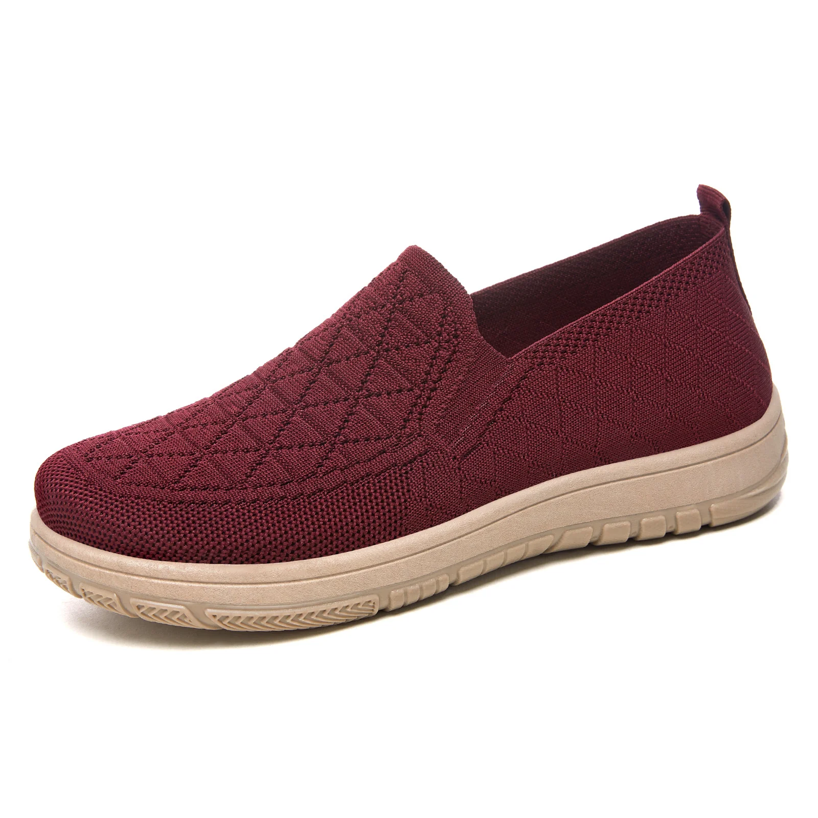 Damen Komfortable Slip-On Freizeitschuhe mit atmungsaktivem Strickdesign Heidi Mode - Image 6
