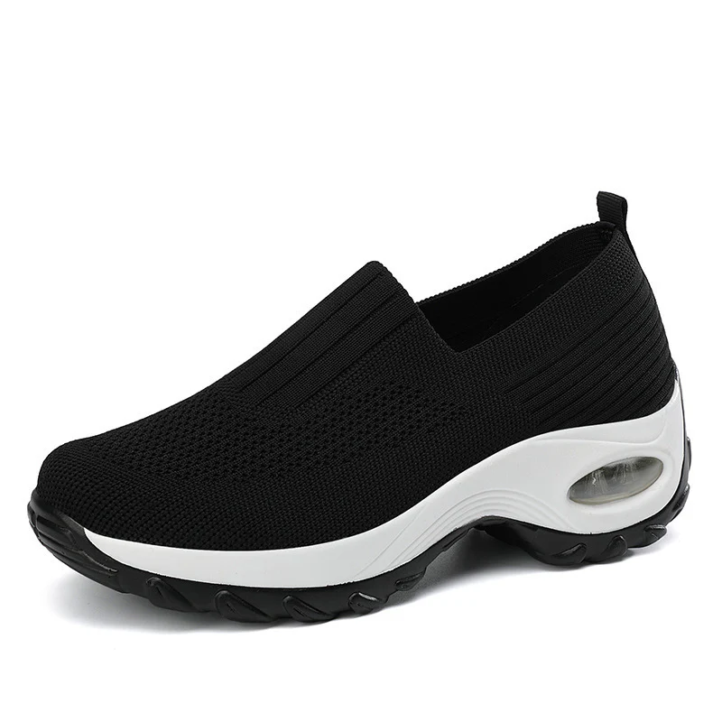 Damen Komfortable Slip-On Freizeitschuhe mit atmungsaktiver Strickoberfläche Heidi Mode - Image 11