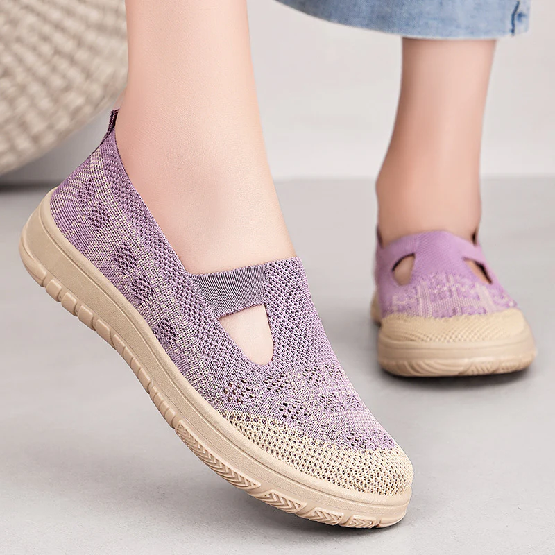 Damen Komfortable Slip-On Freizeitschuhe mit luftdurchlässigem Obermaterial Heidi Mode - Image 2