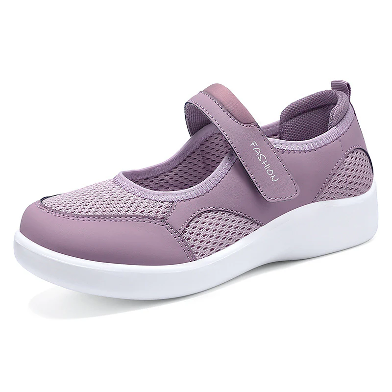 Damen Komfortable Slip-On Freizeitschuhe mit verstellbarem Klettverschluss Heidi Mode - Image 5