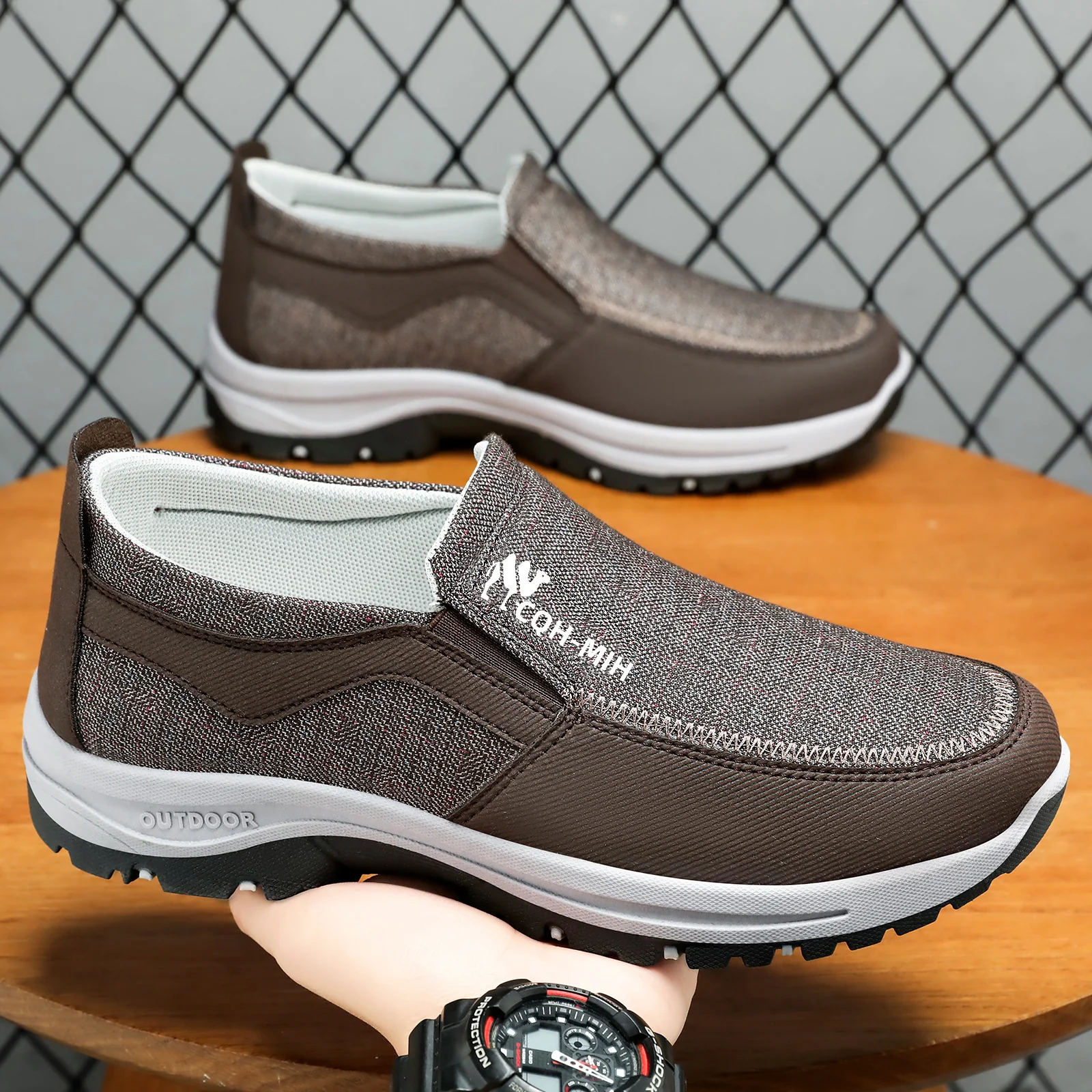 Damen Komfortable Slip-On Halbschuhe mit rutschfester Sohle und atmungsaktivem Obermaterial Heidi Mode - Image 3