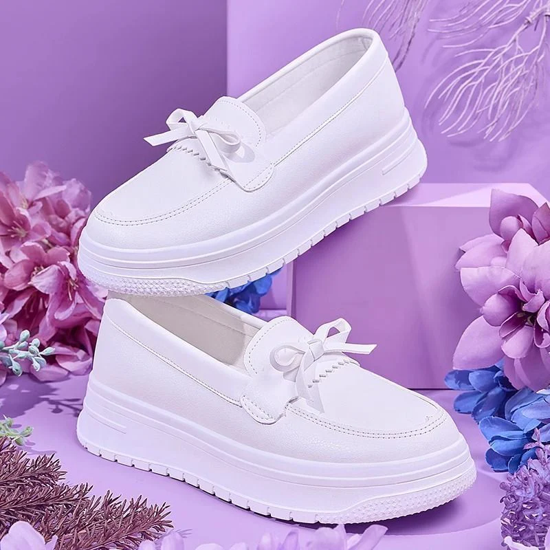 Damen komfortable Slip-On-Sneaker mit eleganter Schleifenapplikation Heidi Mode - Image 2