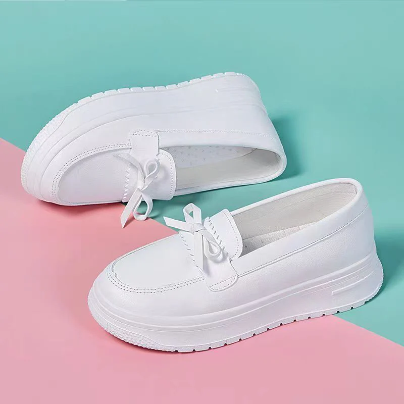 Damen komfortable Slip-On-Sneaker mit eleganter Schleifenapplikation Heidi Mode - Image 3