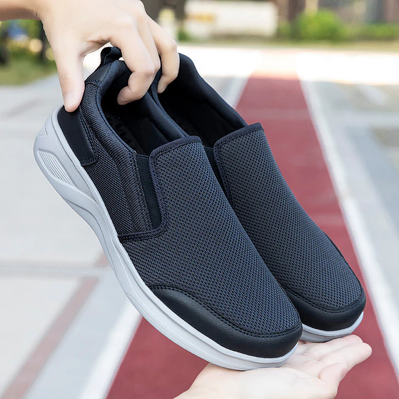 Damen Komfortable Slip-On Sneakers mit atmungsaktivem Mesh-Obermaterial Heidi Mode - Image 3