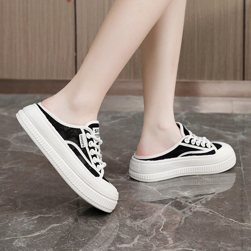 Damen komfortable Slip-On Sneakers mit atmungsaktiver Netzstruktur und dämpfendem Sohlenprofil Heidi Mode - Image 4