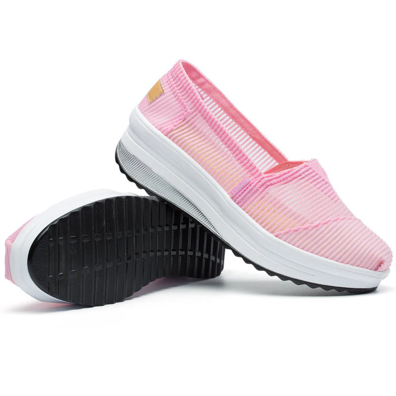 Damen Komfortable Slip-On Sneakers mit atmungsaktiver Oberflächenstruktur Heidi Mode - Image 7