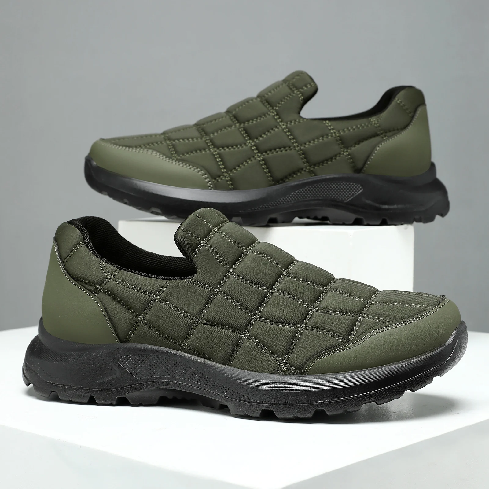 Damen Komfortable Slip-On Sneakers mit gepolstertem Schaft Heidi Mode - Image 2