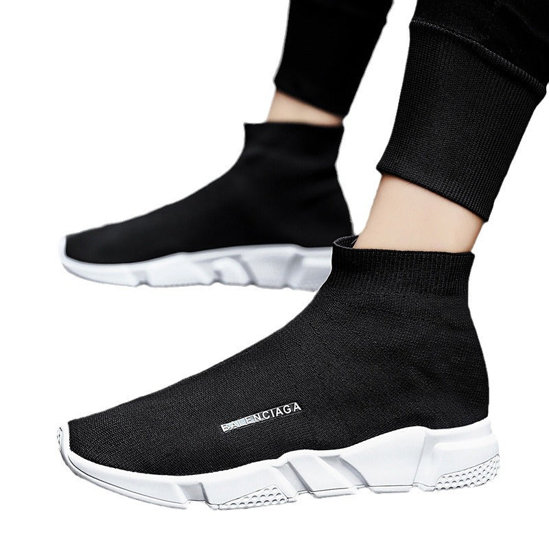 Damen Komfortable Slip-On Sneakers mit hohem Strickdesign Heidi Mode - Image 5
