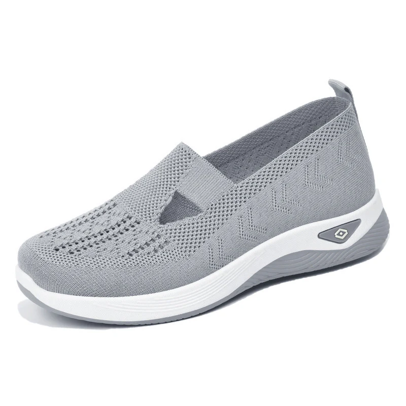 Damen Komfortable Slip-On Sneakers mit luftdurchlässigem Strickdesign Heidi Mode - Image 10
