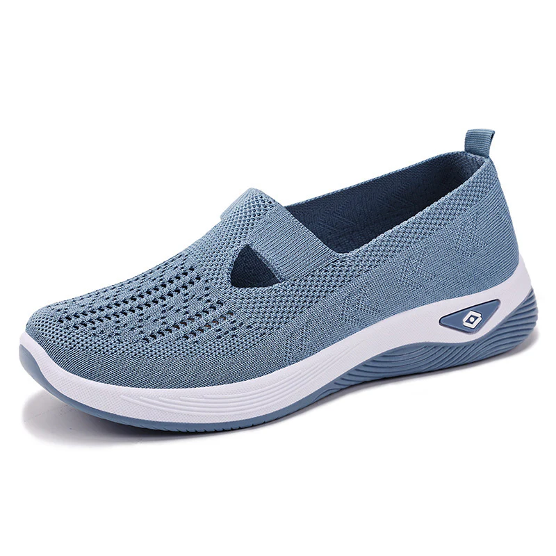 Damen Komfortable Slip-On Sneakers mit luftdurchlässigem Strickdesign Heidi Mode - Image 11