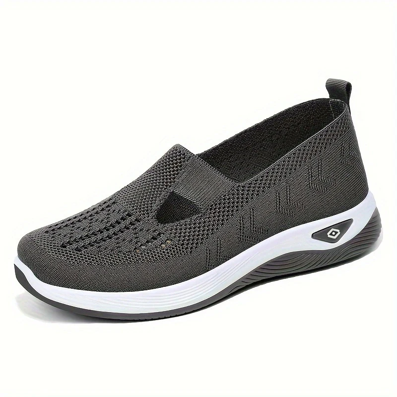 Damen Komfortable Slip-On Sneakers mit luftdurchlässigem Strickdesign Heidi Mode - Image 13