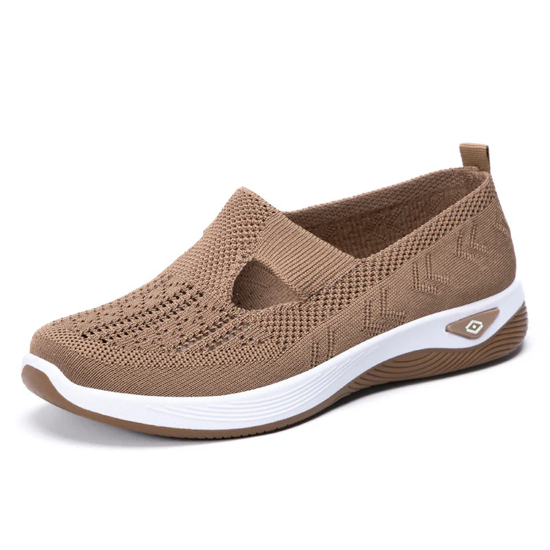 Damen Komfortable Slip-On Sneakers mit luftdurchlässigem Strickdesign Heidi Mode - Image 7