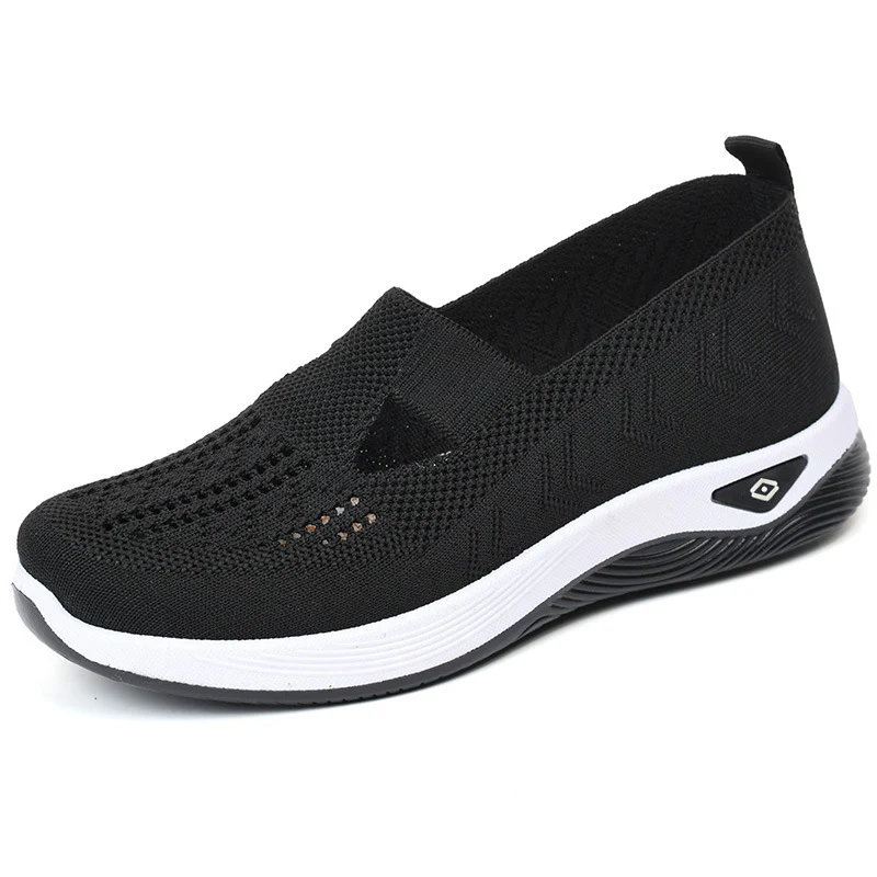 Damen Komfortable Slip-On Sneakers mit luftdurchlässigem Strickdesign Heidi Mode - Image 9