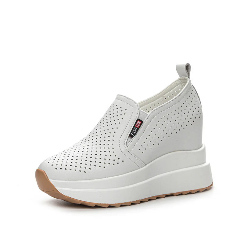 Damen Komfortable Slip-On Sneakers mit luftiger Oberflächenstruktur und rutschfester Sohle Heidi Mode - Image 5
