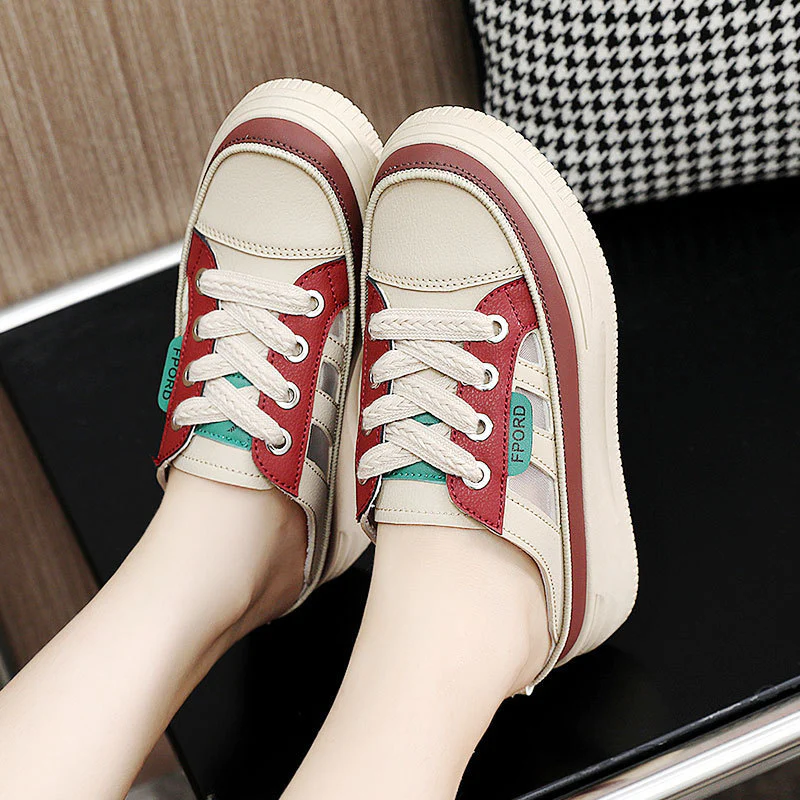 Damen Komfortable Slip-On Sneakers mit trendigem Plateau Heidi Mode - Image 3