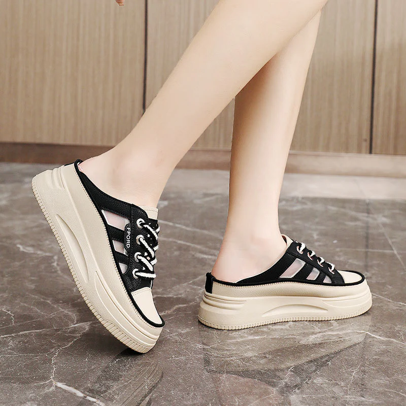 Damen Komfortable Slip-On Sneakers mit trendigem Plateau Heidi Mode - Image 4